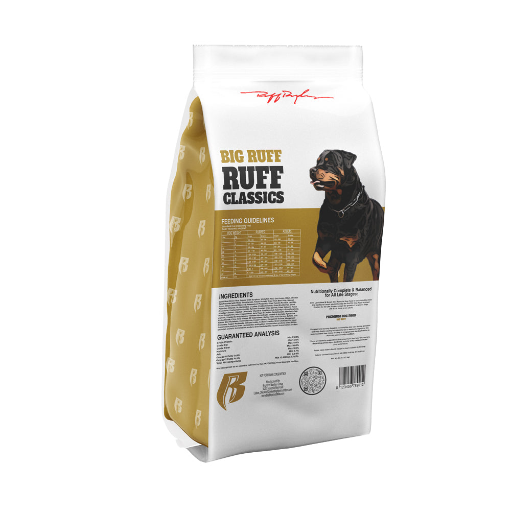 Ol Ruff Dog Ruff Classics: Big Ruff | Lean Dog: Chicken Meal & Brown Rice - 20 lb ...