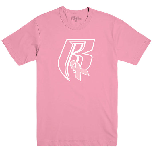 RR Pink Ribbon Logo T-Shirt - Pink